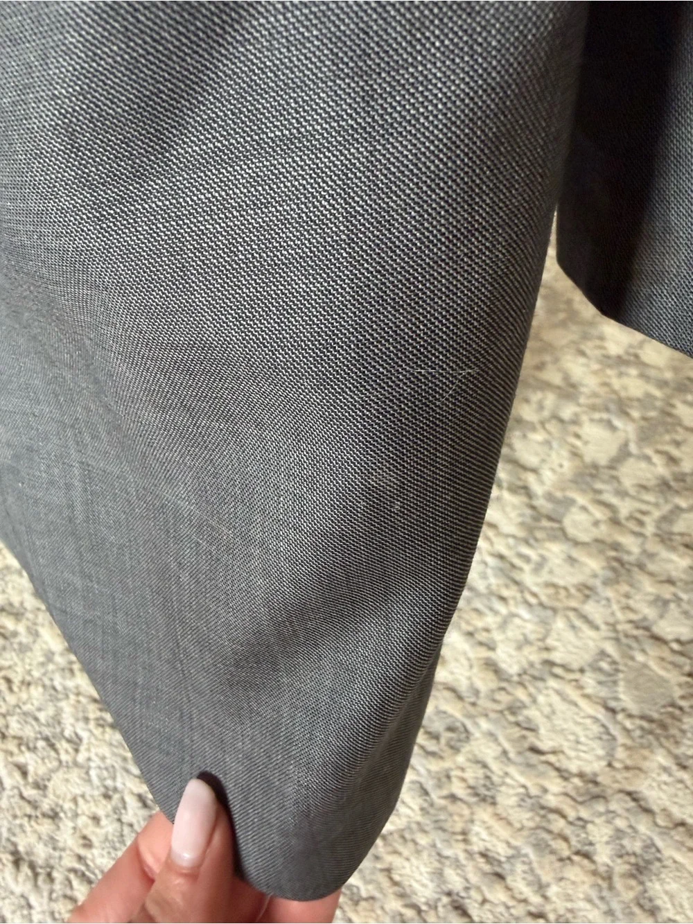 Peter Millar CA00429 Gray Wool Blazer Sport Coat 46R Made in Canada